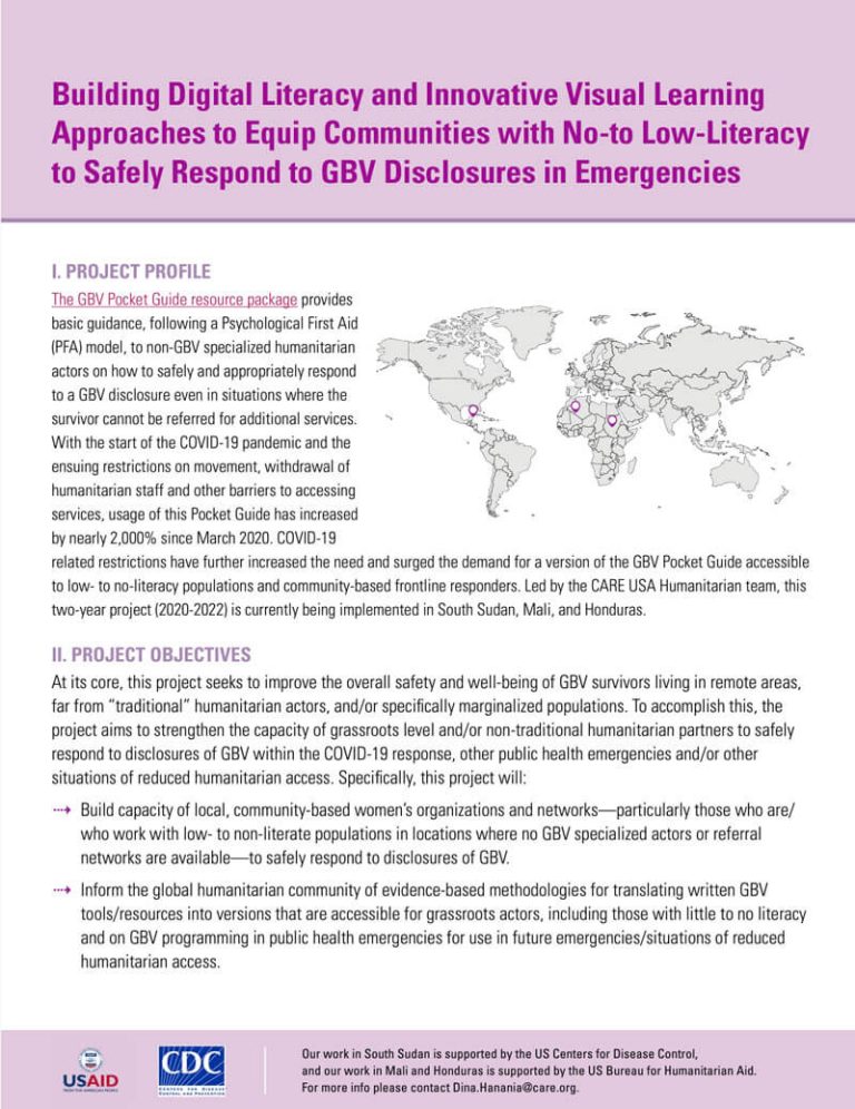 Visual GBV Pocket Guides - Guidelines for Integrating Gender-Based ...